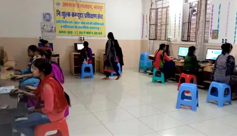 Computer Training for poor needy girls